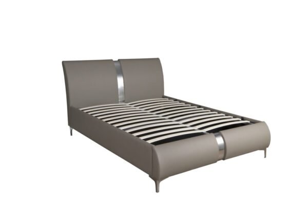 Ariana Taupe PU Storage Bed