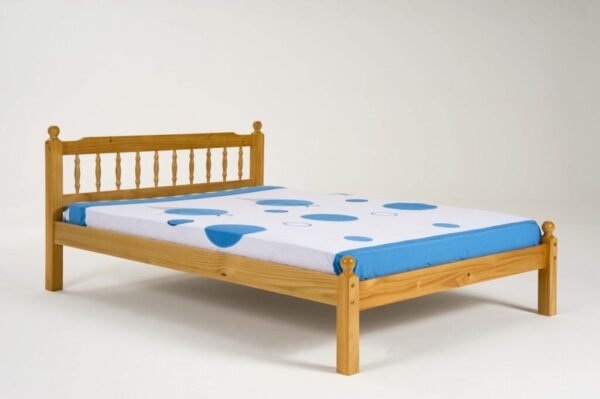 Pamela Honey Wooden Bed