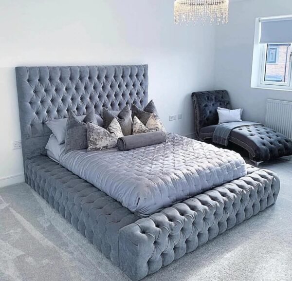 Luxury Chesterfield Velvet Bed
