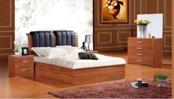 Alex Walnut Storage Bed