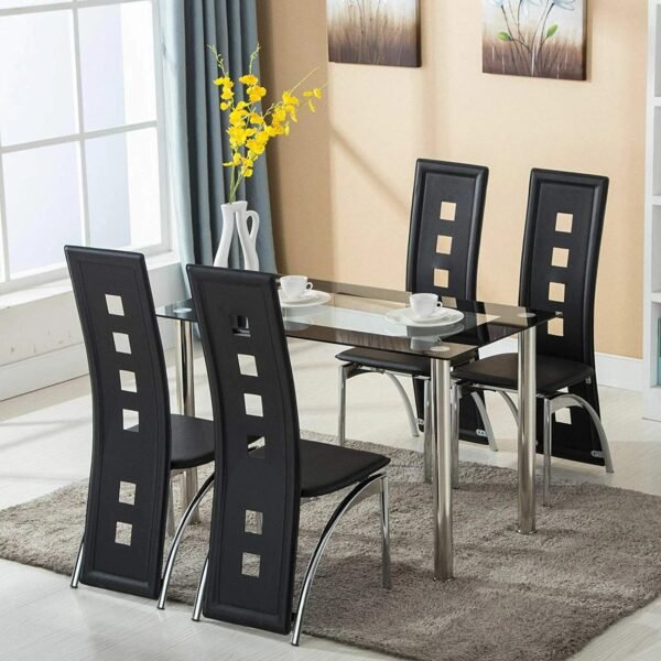 Compact Glass Dining Table 