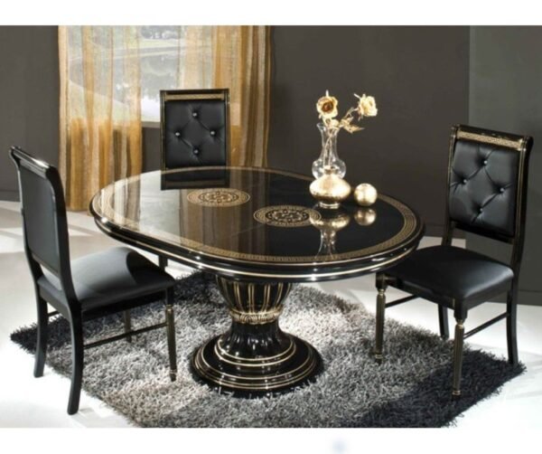 Aurora Round Italian Extendable Dining Table