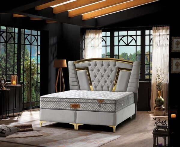Gold Storage Bed