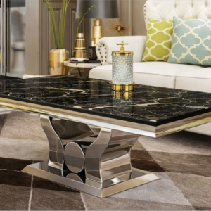 Florence Chrome Marble Top Coffee Table