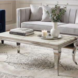 Lily Chrome Marble Coffee Table
