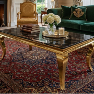 Lily Gold Marble Coffee Table