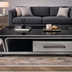 Olivia Grey/Black High Gloss Coffee Table