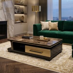 Olivia Brown High Gloss Coffee Table