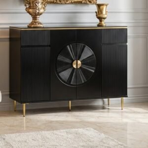 Glass Top Full High Gloss (Oscar High Gloss Cabinet)