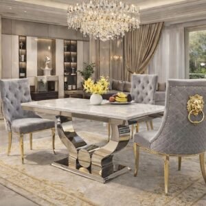 Florence Silver Dining Table